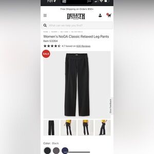 COPY - Duluth Trading Co. - Women's NoGA Classic Relaxed Leg Pants - Sz Mx31